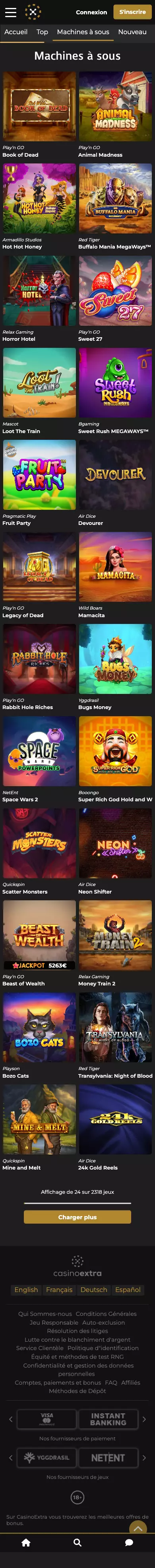 casino extra live mobile